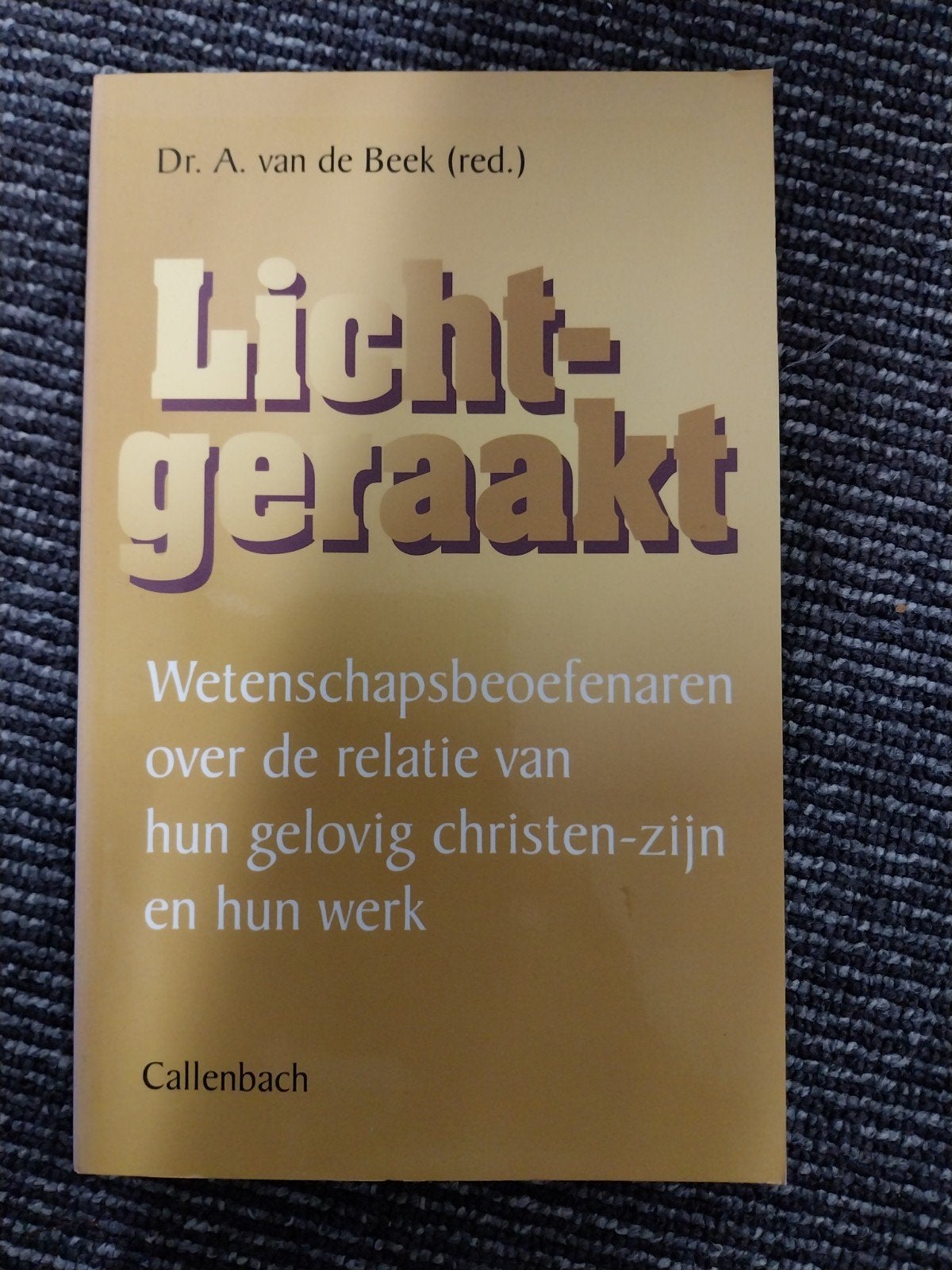 Lichtgeraakt - Wetenschapsbeoefenaren over geloof en werk, Boeken, Ophalen of Verzenden