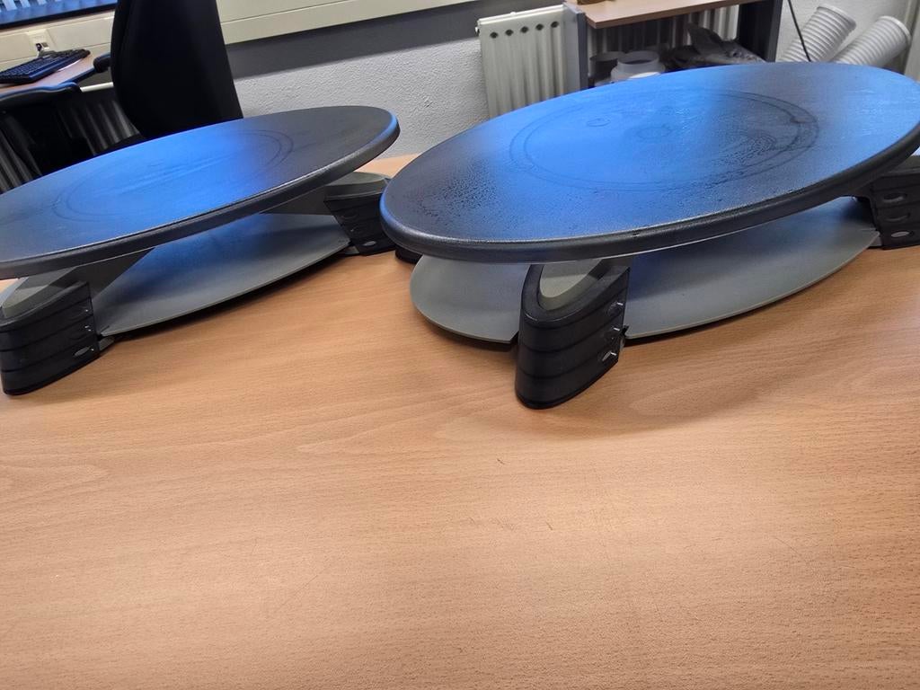Verstelbare computerstandaard voor ergonomisch werken, Ophalen of Verzenden, Gebruikt, In hoogte verstelbaar