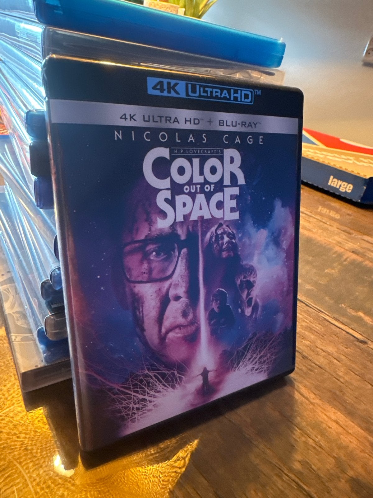 Color Out of Space 4K Ultra HD + Blu-ray Nicolas Cage, Vanaf 16 jaar, Nederlands, Ophalen of Verzenden, Engels