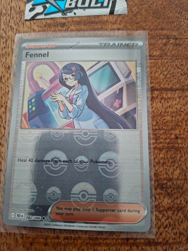 Pokemon Fennel (pokeball) (082/086) – Black Bolt, Ophalen of Verzenden, Nieuw, Losse kaart, Foil