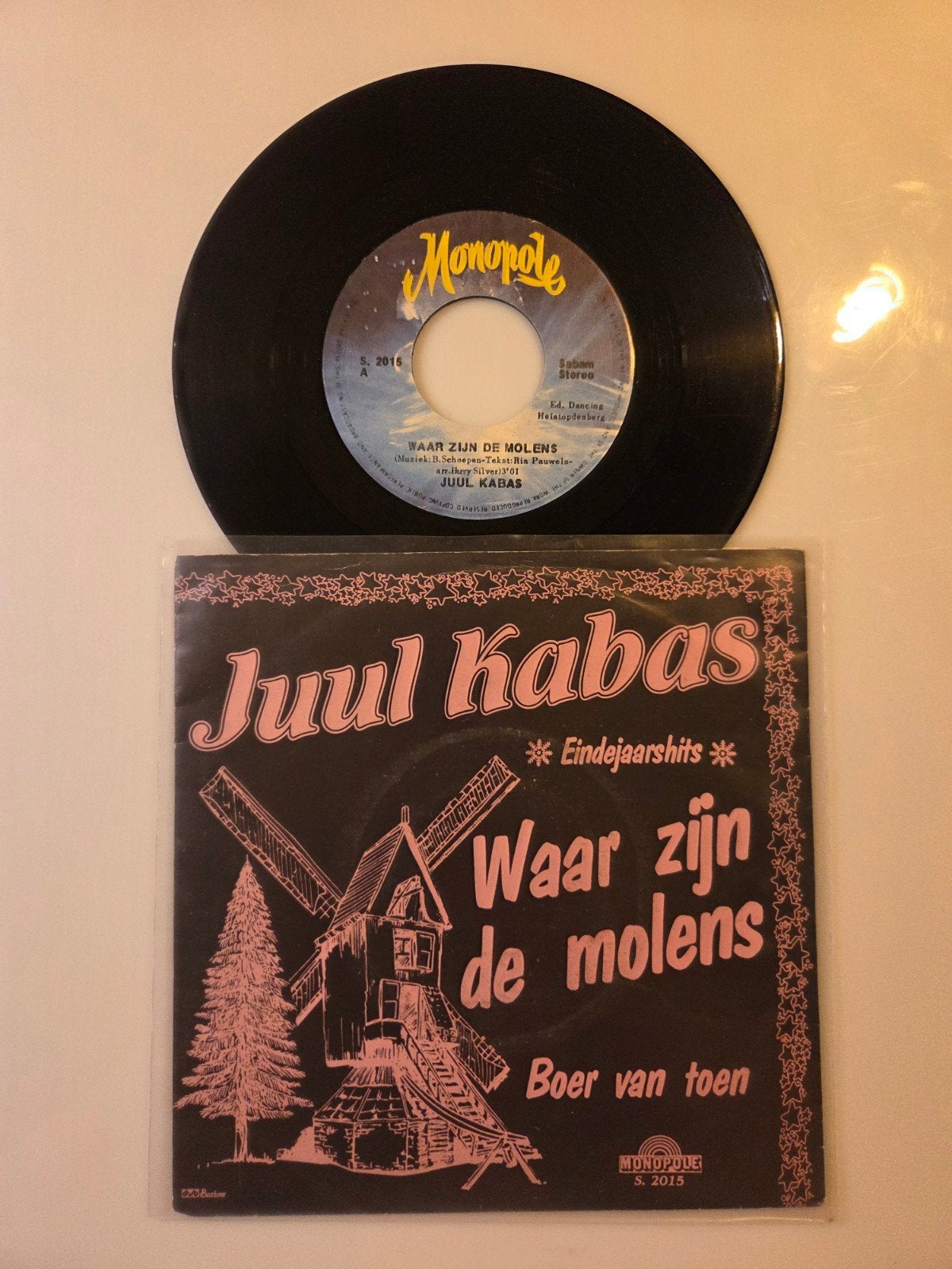 Juul Kabas - Waar zijn de molens, Cd's en Dvd's, Ophalen of Verzenden, Gebruikt, 7 inch, Nederlandstalig
