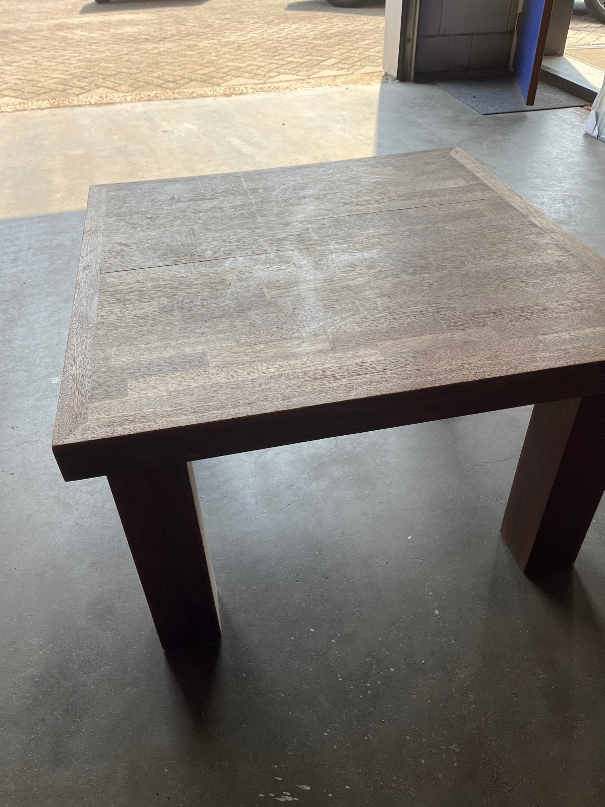 Salon tafel 77x77x47cm met lichte gebruikssporen, Ophalen, Gebruikt, Vierkant, 50 tot 100 cm