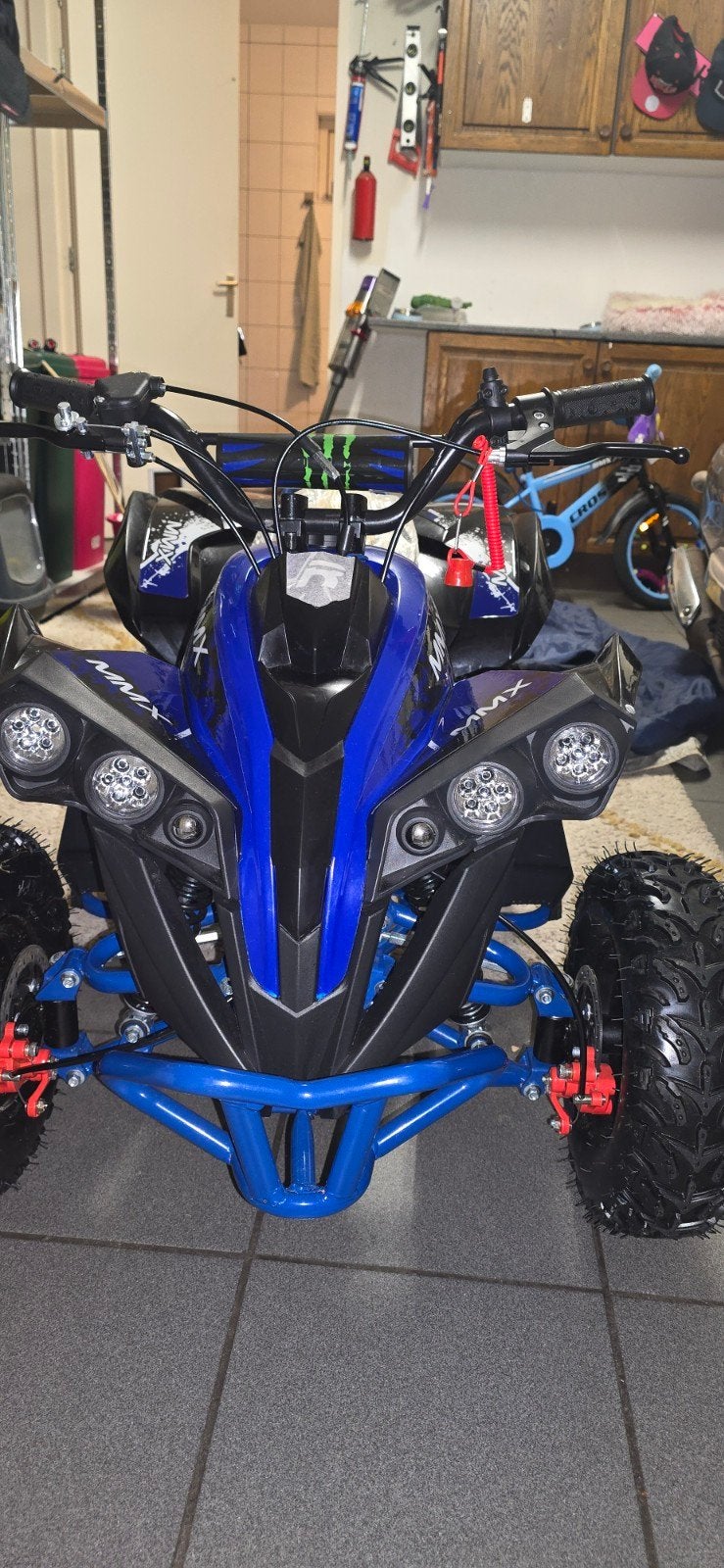 Stoere Kinderquad MMX - Blauw/Zwart