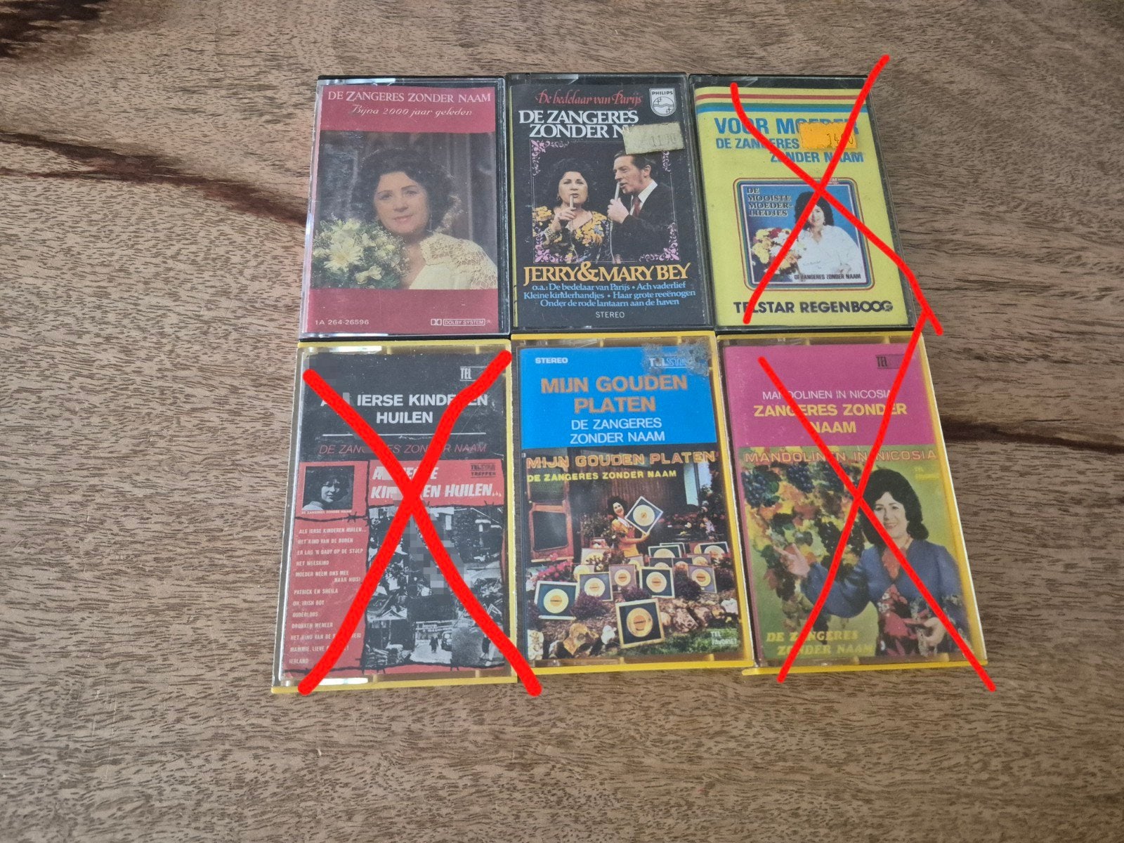 Cassettebandjes Zangeres Zonder Naam 3 stuks, Cd's en Dvd's, Cassettebandjes, Gebruikt, Nederlandstalig, Ophalen of Verzenden