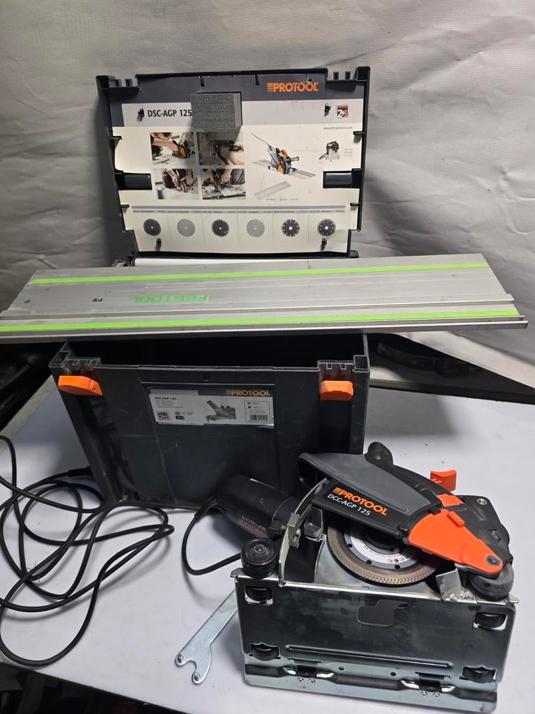 Protool & Festool railslijper doorslijpsysteem incl liniaal, Ophalen of Verzenden, Protool, N.v.t, N.v.t
