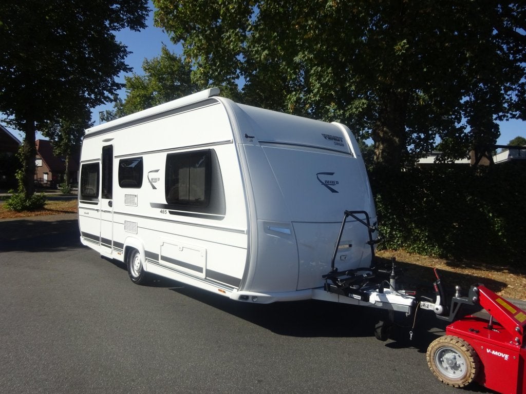 Fendt 465TG Bianco+Mover+Luifel, Caravans en Kamperen, Standaardzit, Schokbreker, Bedrijf, Overige typen