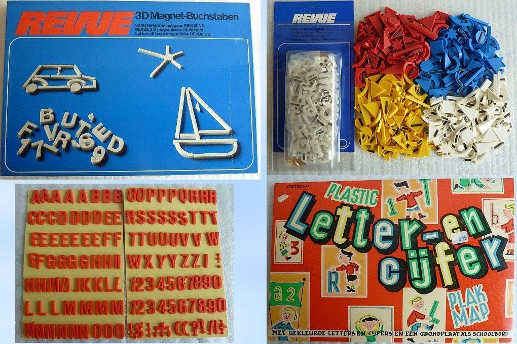 Diverse magneetletters, -cijfers en -symbolen, Ophalen of Verzenden, Zo goed als nieuw, Overige merken, Overige typen