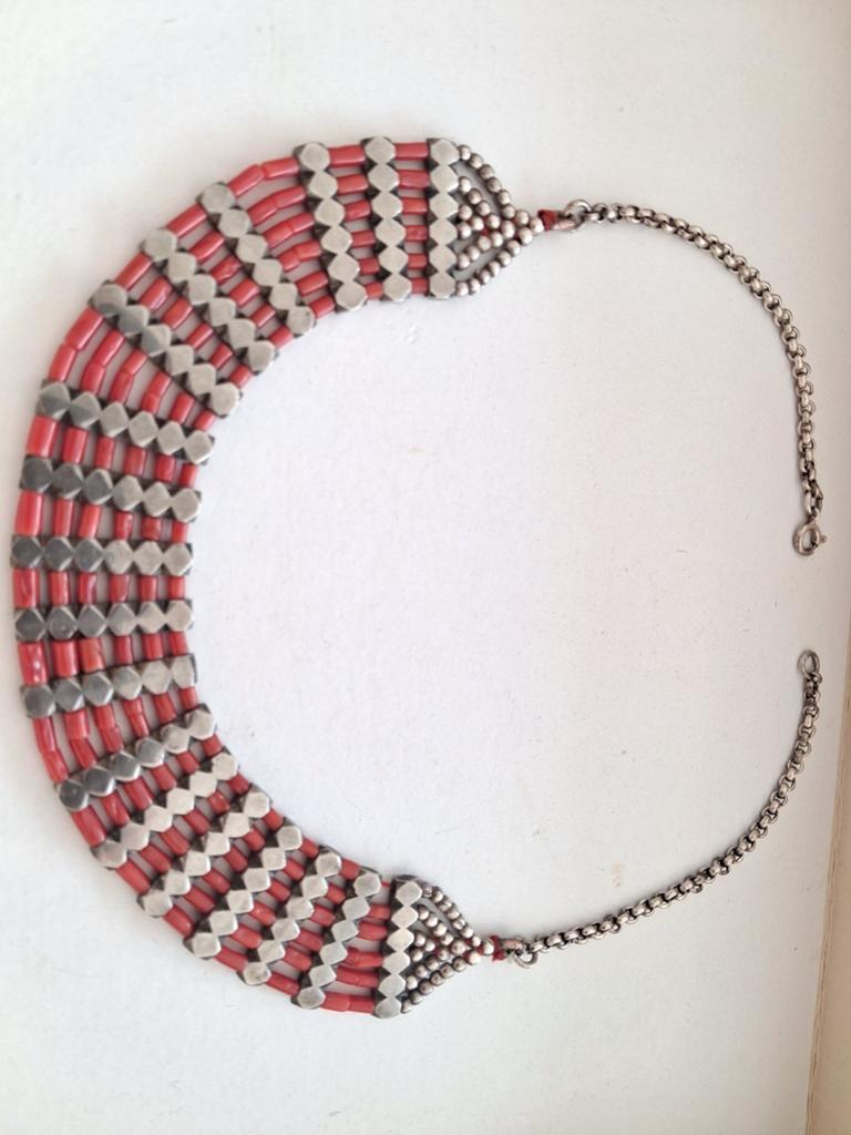 Bloedkoraal en 925 zilveren ketting  73 gram, Ophalen of Verzenden, Zilver, Ketting