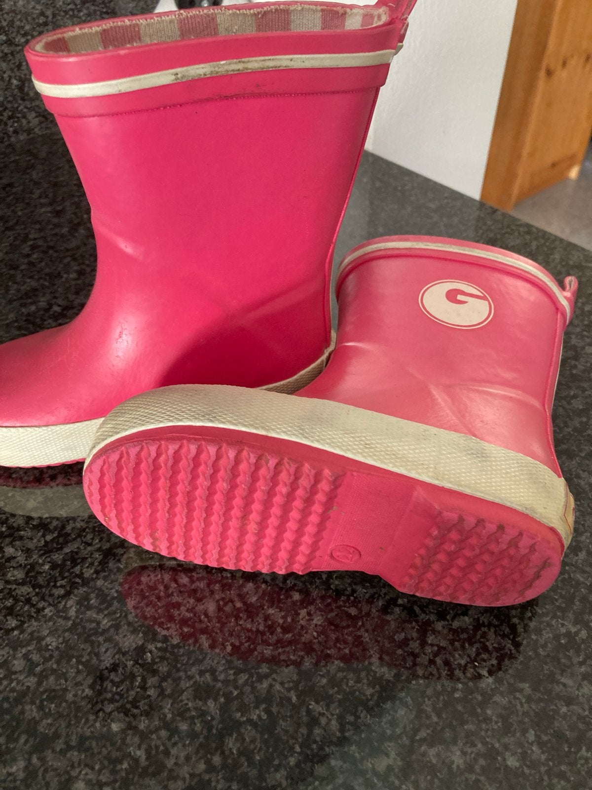 Roze regenlaarzen maat 22 voor meisjes, Ophalen of Verzenden, Gebruikt, Meisje