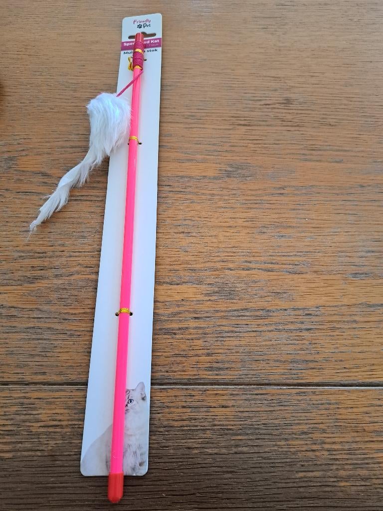 hengel muis rose met rammelgeluid, Dieren en Toebehoren, Kattenspeelgoed, Ophalen of Verzenden, Nieuw, Speelmuis