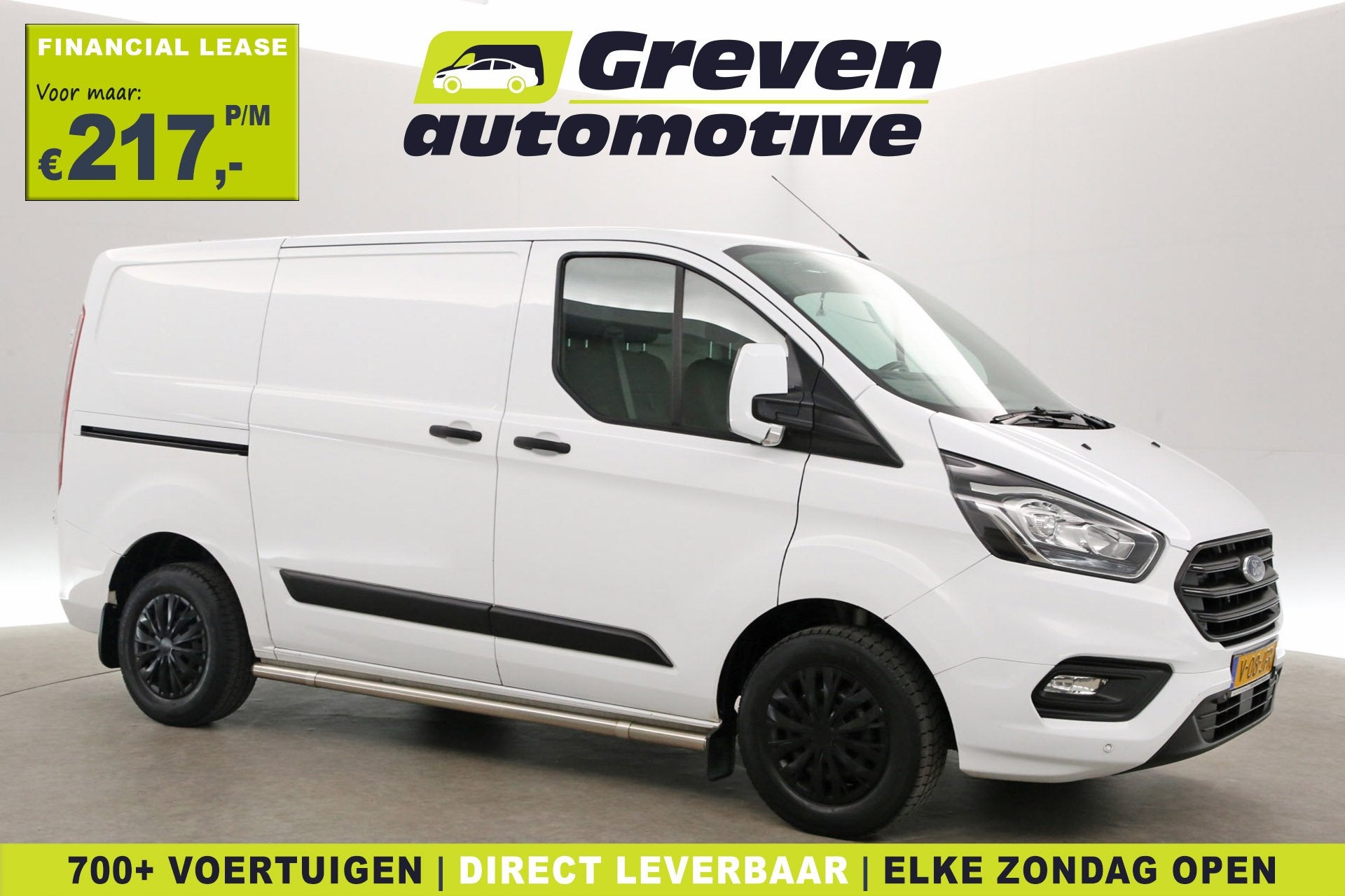 Ford Transit Custom 2.0 TDCI L1H1 | Airco | Cruise | 3 Zits, Voorwielaandrijving, Stof, Gebruikt, Euro 6