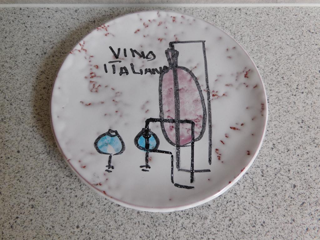 Tapas Bord 14 cm. Vino Italiano Lila, Ophalen of Verzenden, Zo goed als nieuw, Bord(en), Overige stijlen