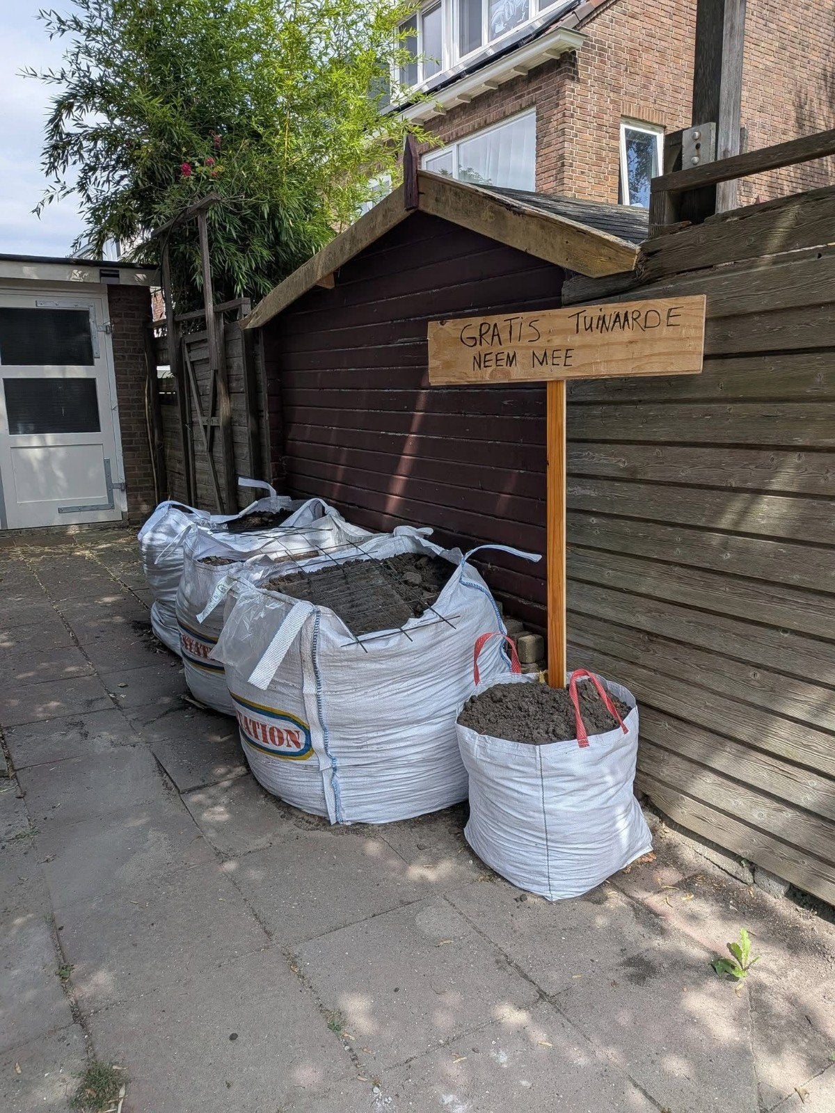 gratis tuinaarde, Tuin en Terras, Zand, Ophalen, Gebruikt, Overige typen