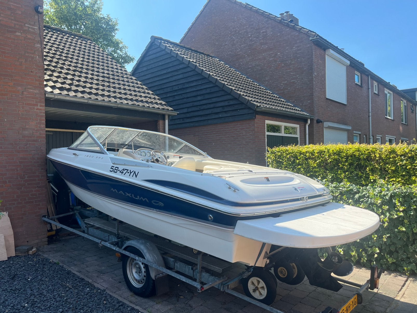 Maxum 1800 SR3 Speedboot (2008) | MerCruiser 3.0L 135 PK, Ophalen of Verzenden, Zo goed als nieuw, Overige merken, Benzine