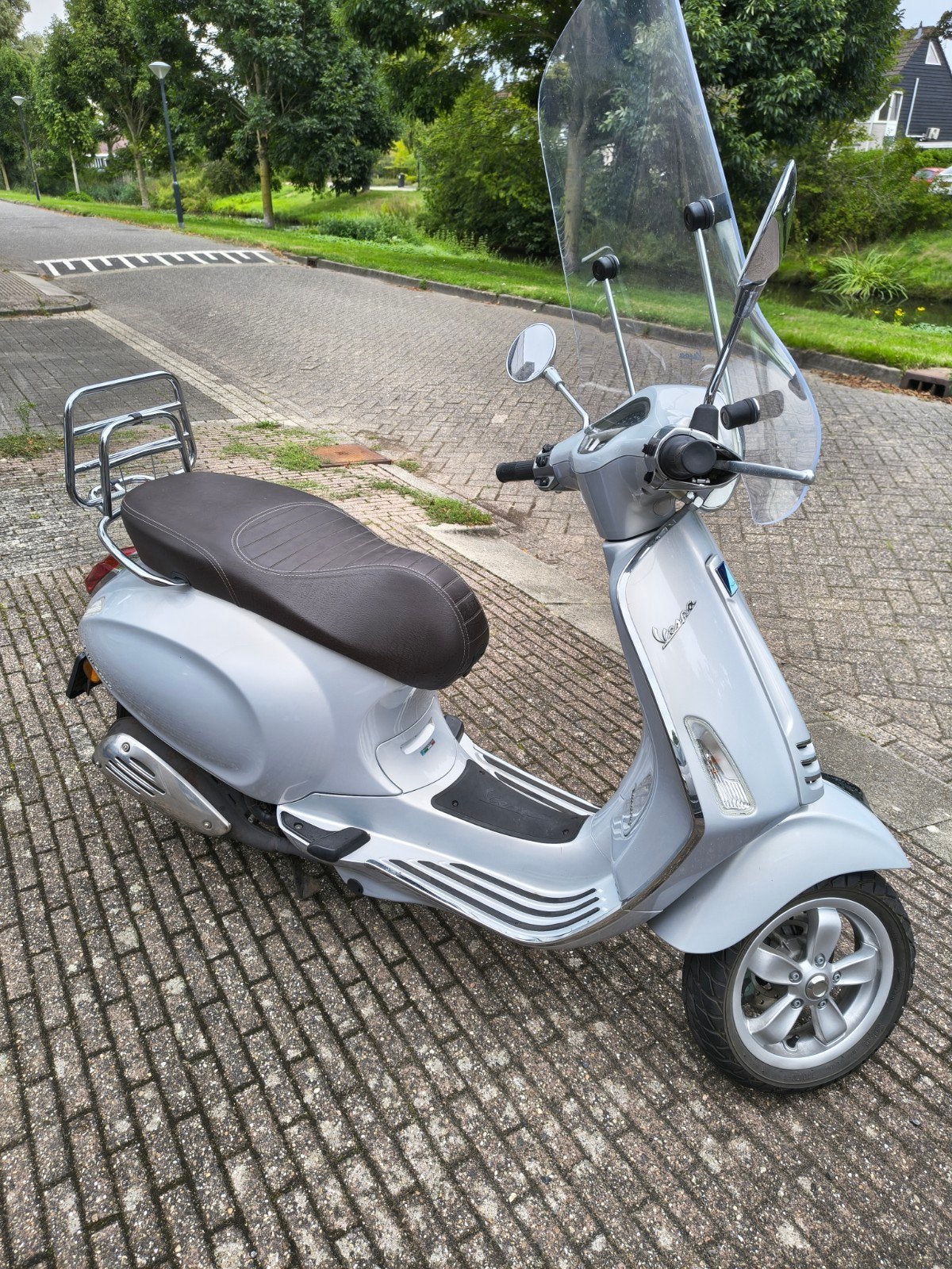 Vespa Primavera Touring grijs, Ophalen, Gebruikt, Overige modellen, Benzine