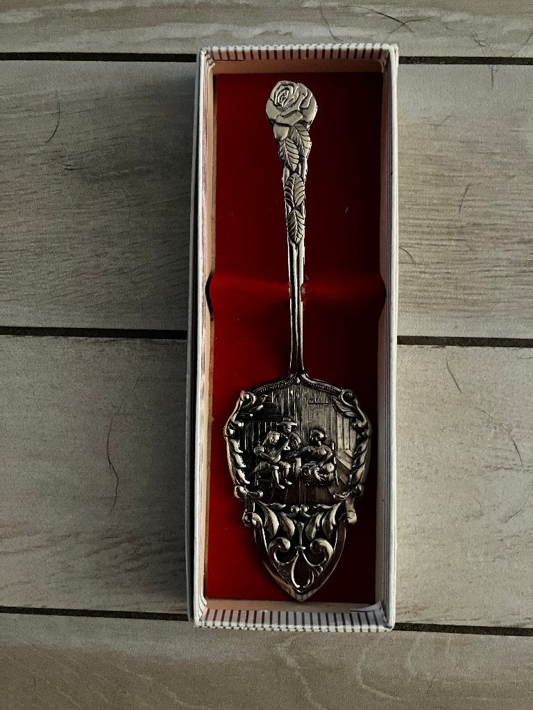 Taartschep Oud Hollands Tafereel Verzilverd, Ophalen, Zilver