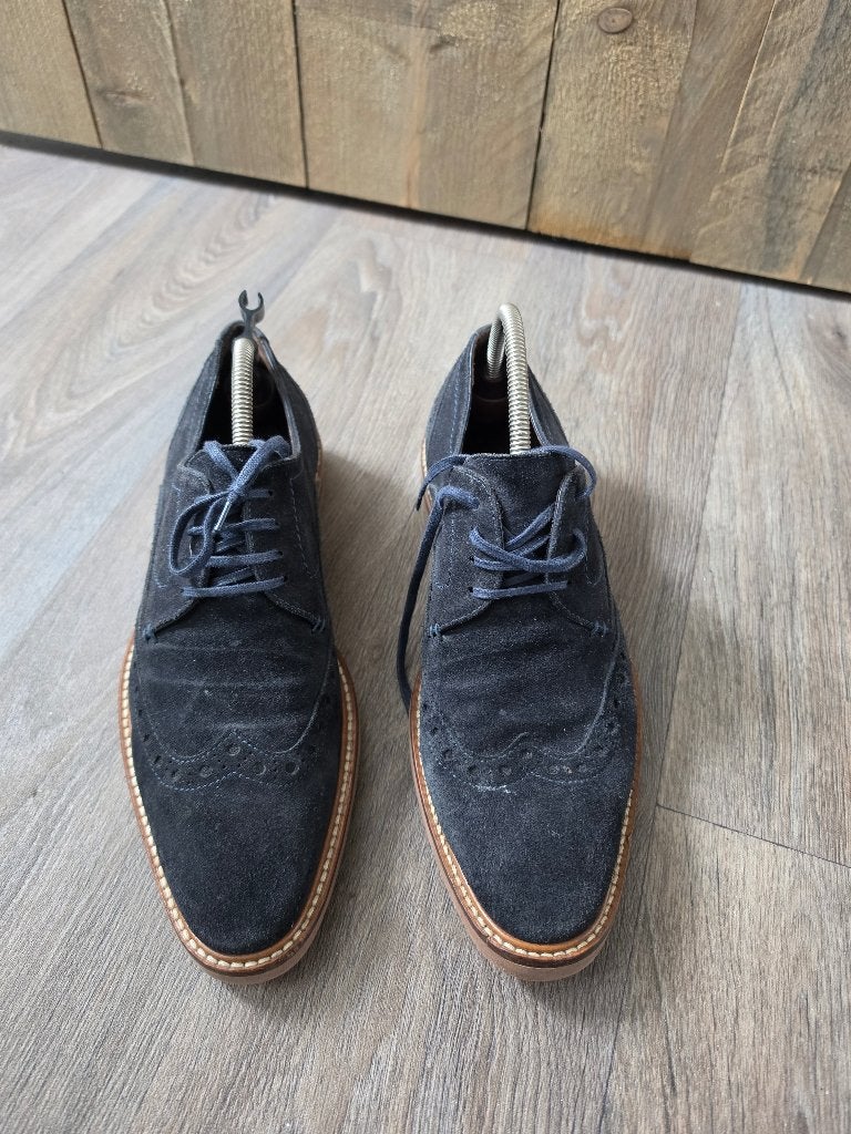 Giorgio donkerblauwe suède schoenen – Maat 42, Blauw, Giorgio, Ophalen of Verzenden, Zo goed als nieuw