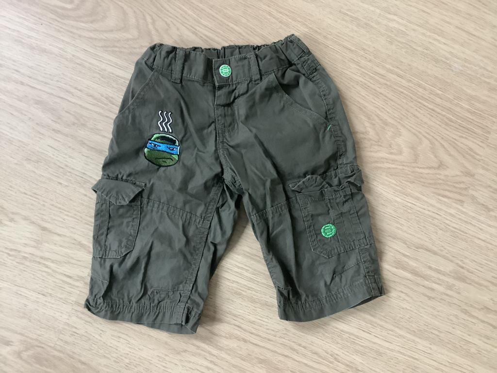 stoere legergroene korte broek van de Ninja Turtles maat 98, Kinderen en Baby's, Kinderkleding | Maat 98, Ophalen of Verzenden