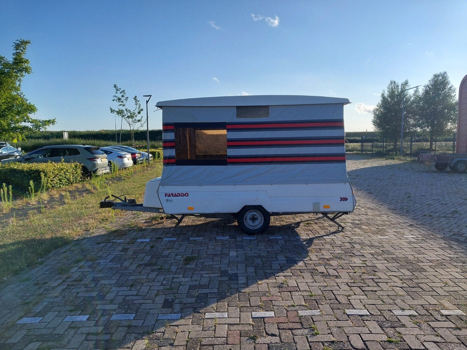 Compacte Paradiso Beach vouwwagen - Ideaal voor avontuur!, Meerkleurig, Aanwezig, Tot en met 4, Ophalen