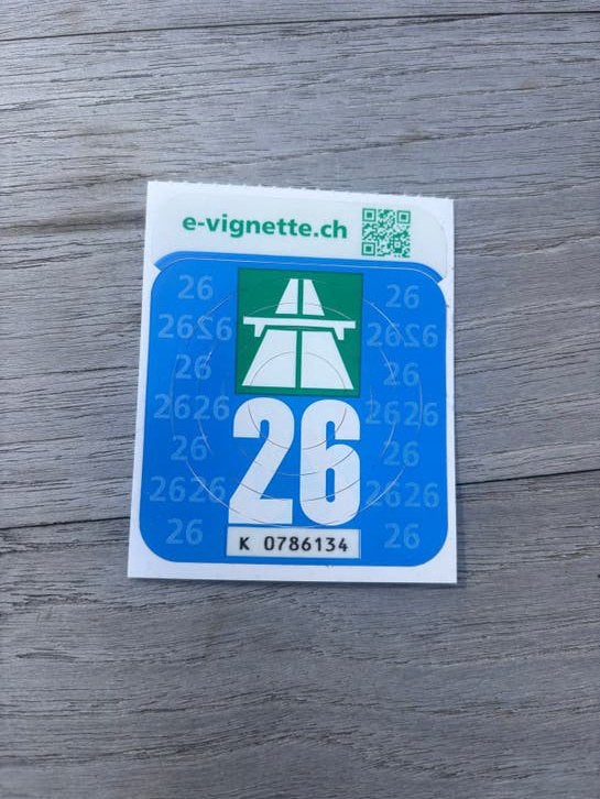 Autovignet Zwitserland 2026, Eén persoon