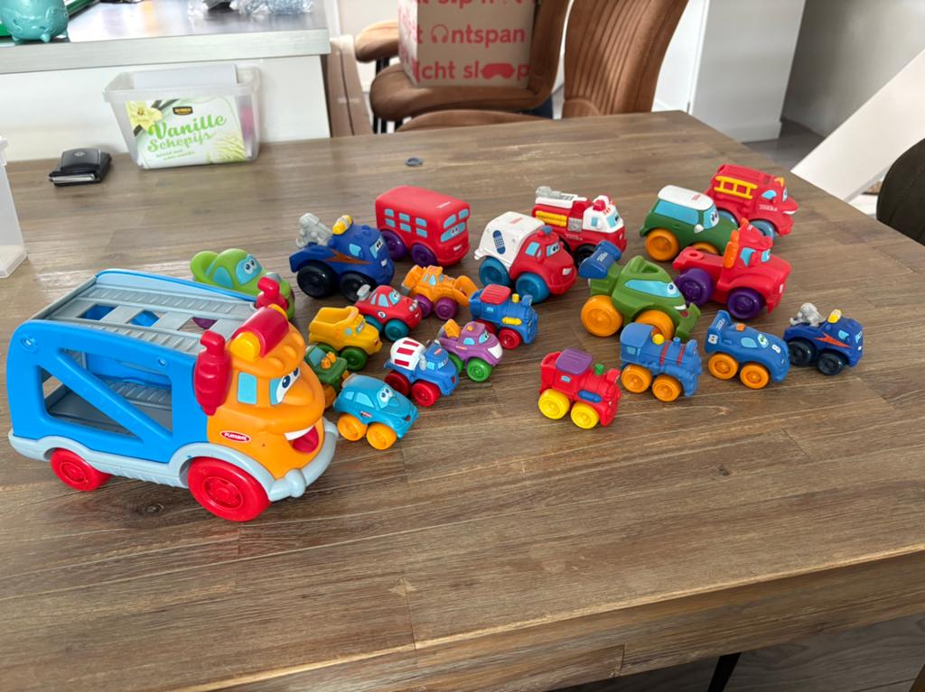 Grote collectie Tonka en Playskool voertuigen, Ophalen of Verzenden, Gebruikt