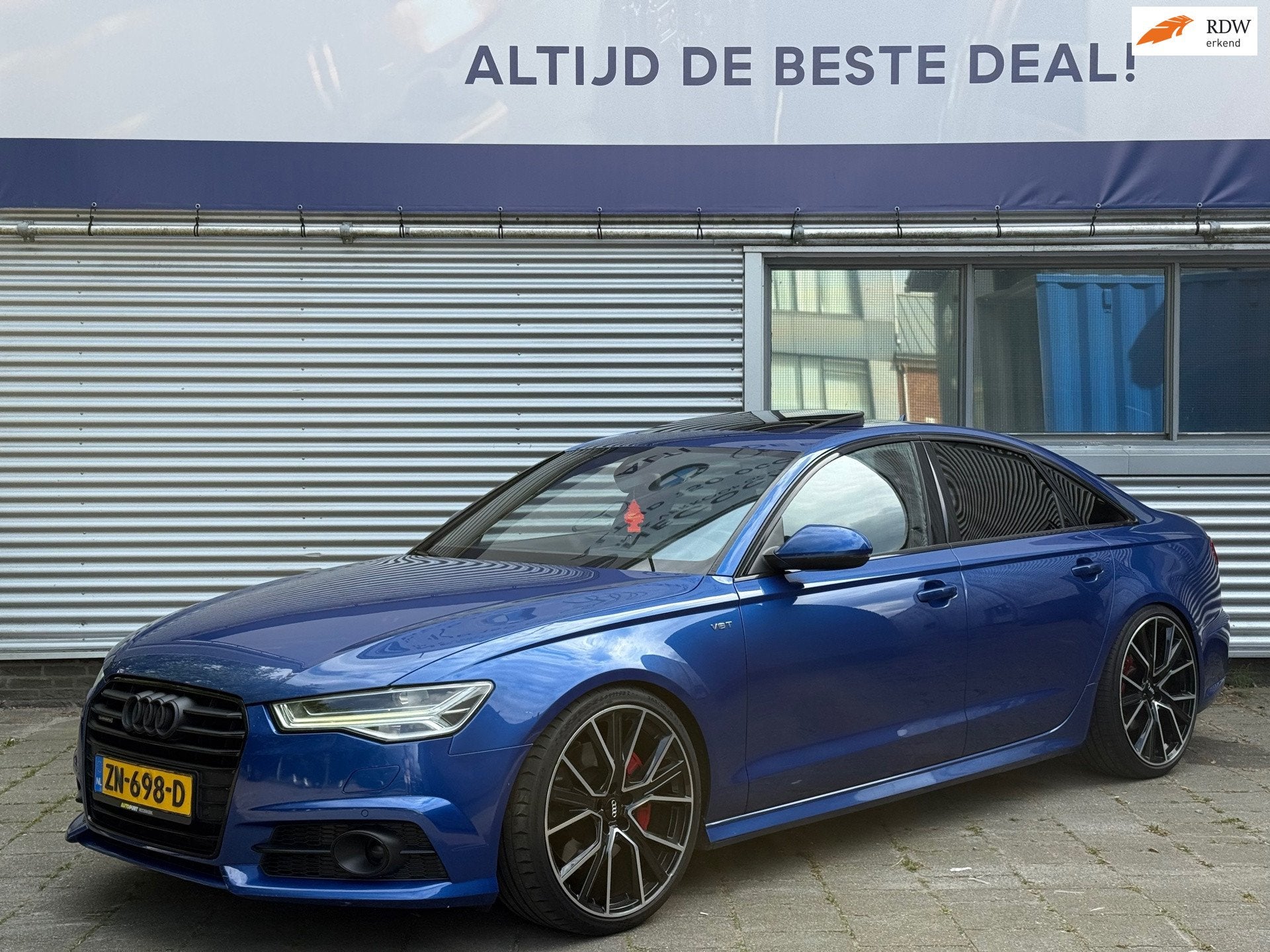 Audi A6 Limousine 3.0 TDI BiT quattro Competition l Facelift, Automaat, Gebruikt, 327 pk, Blauw