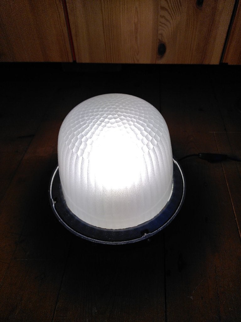VIntage tafellamp Holofaan, Gebruikt, Overige merken, 25 cm, Glas