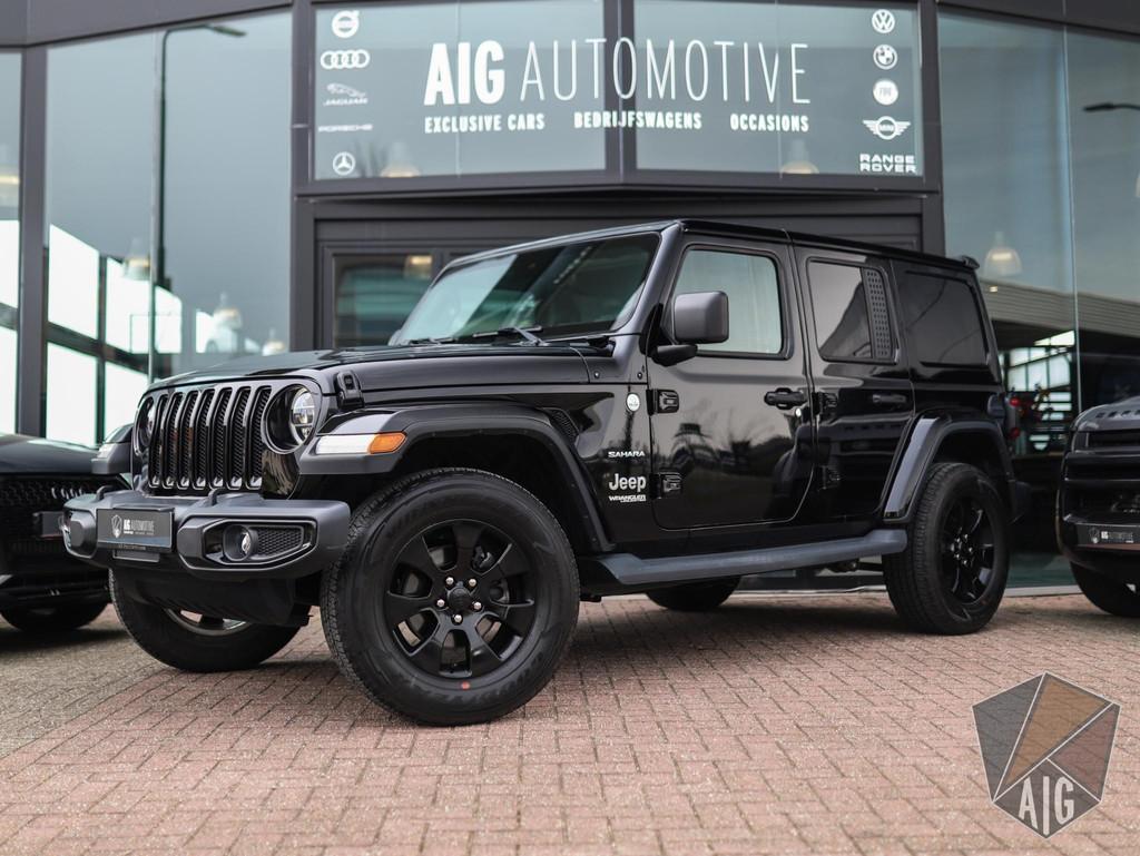 Jeep Wrangler 2.0T Sahara | Alpine | Leder | Camera | Stuur/, Automaat, 450 kg, Euro 6, 4 cilinders