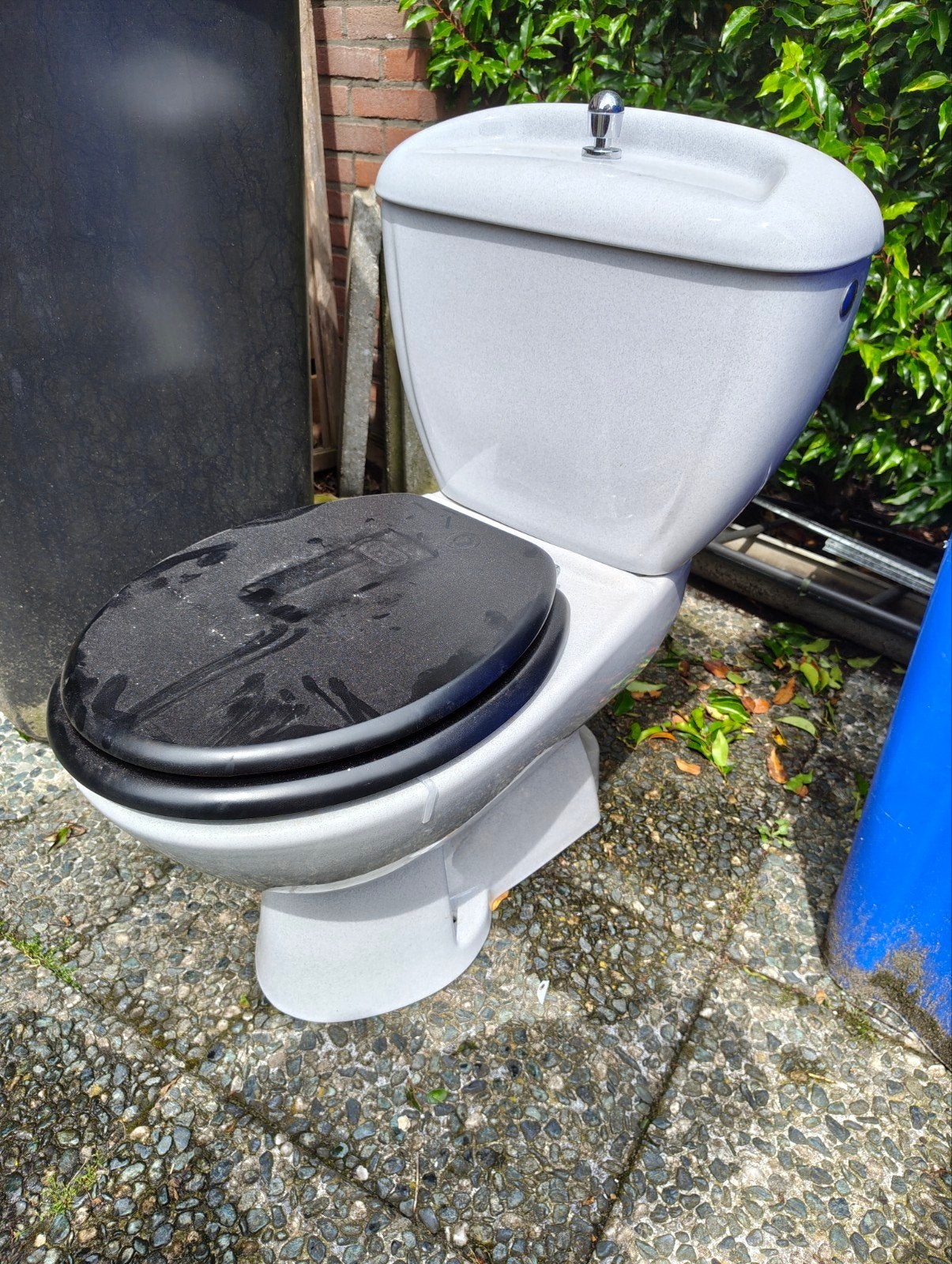 Toilet en was bakje, nog goed voor een 2de leven, Ophalen, Gebruikt, Steen, Toilet