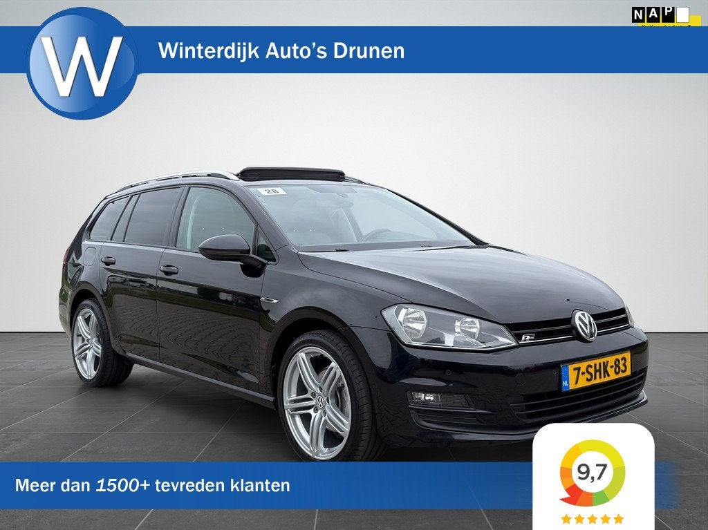Volkswagen Golf Variant 1.2 TSI - DSG|Panorama|Trekhaak|NAP, Euro 5, Gebruikt, 4 cilinders, Zwart