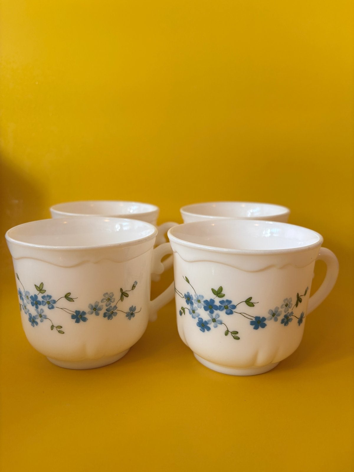 Vintage Arcopal Veronica mokken, nieuwstaat, 4 stuks, Verzenden