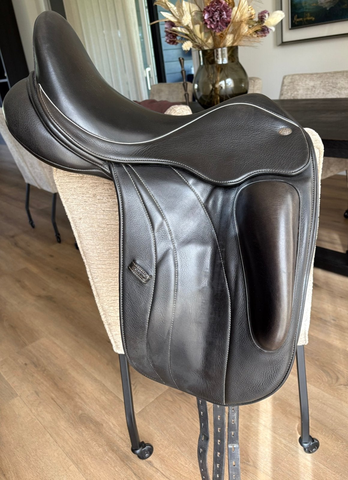 Fairfax dressuurzadel in perfecte staat., Ophalen, L (17.5 inch), Dressuur, Aanpassysteem