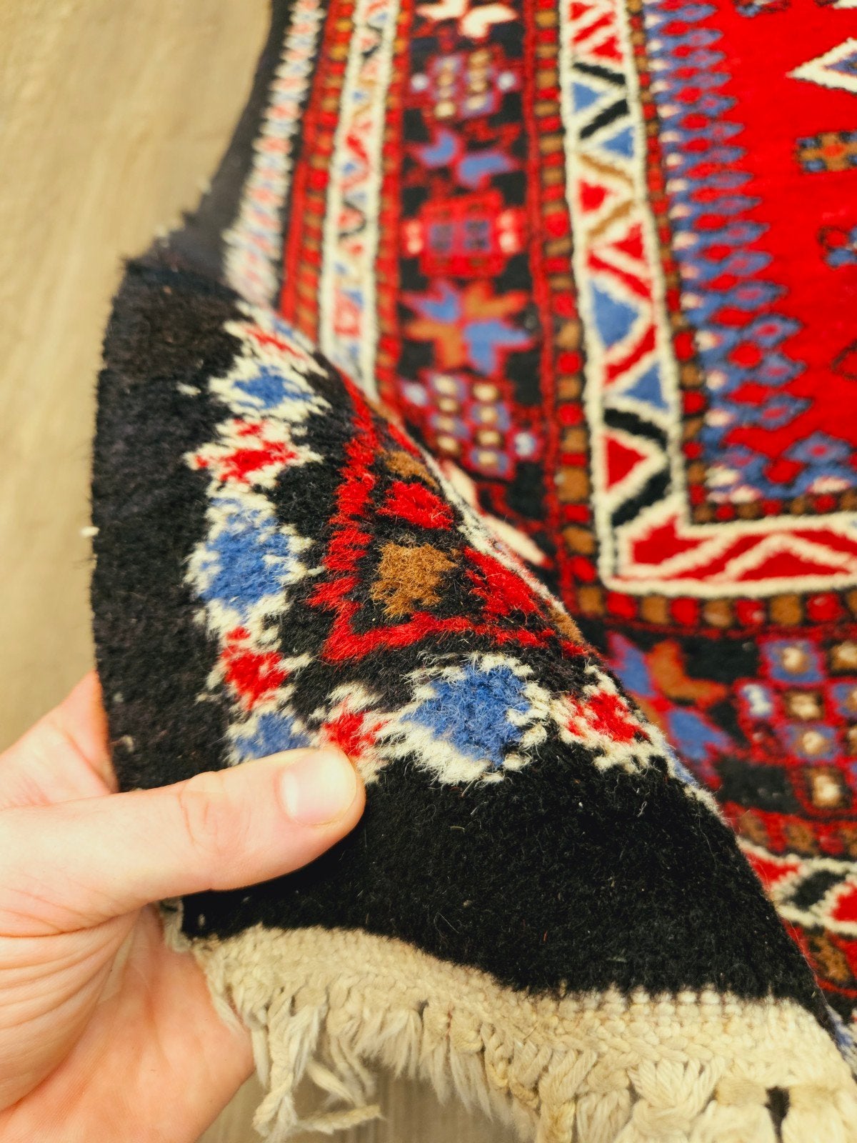 Perzisch Handgeknoopt Tapijt. Prachtige kleuren en patronen., Nepal, 200 cm of meer, Ophalen of Verzenden, Zo goed als nieuw
