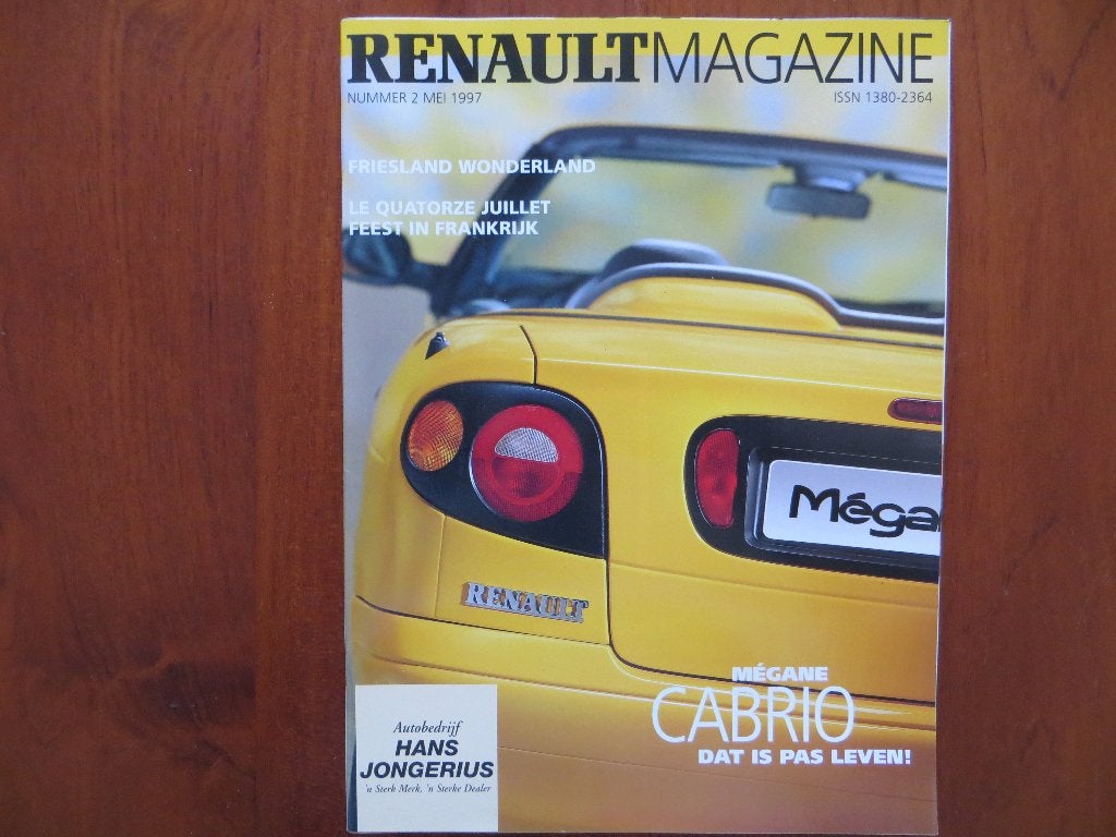 Renault Magazine (mei 1997) Mégane Cabriolet, Boeken, Auto's | Folders en Tijdschriften, Ophalen of Verzenden, Nieuw, Renault