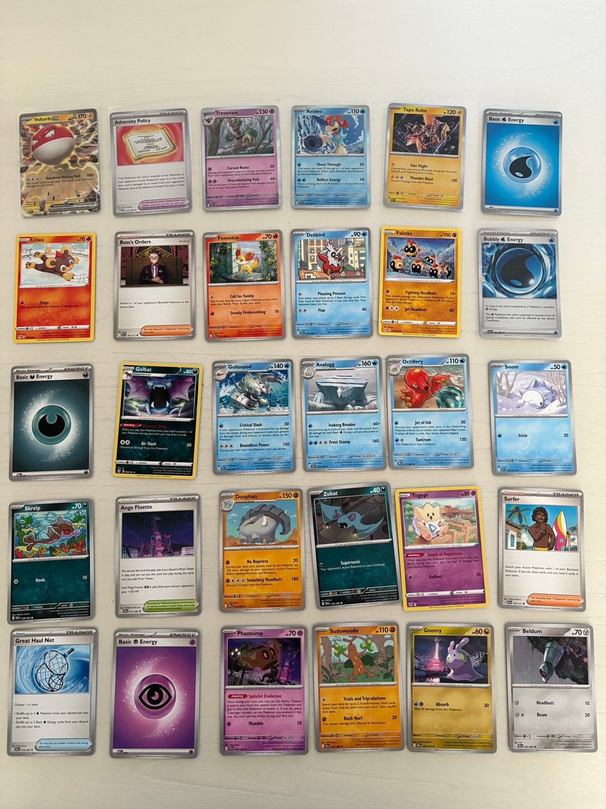 Voltorb EX 058/217 - Diverse Pokemon kaarten, Ophalen of Verzenden, Gebruikt, Meerdere kaarten, Foil
