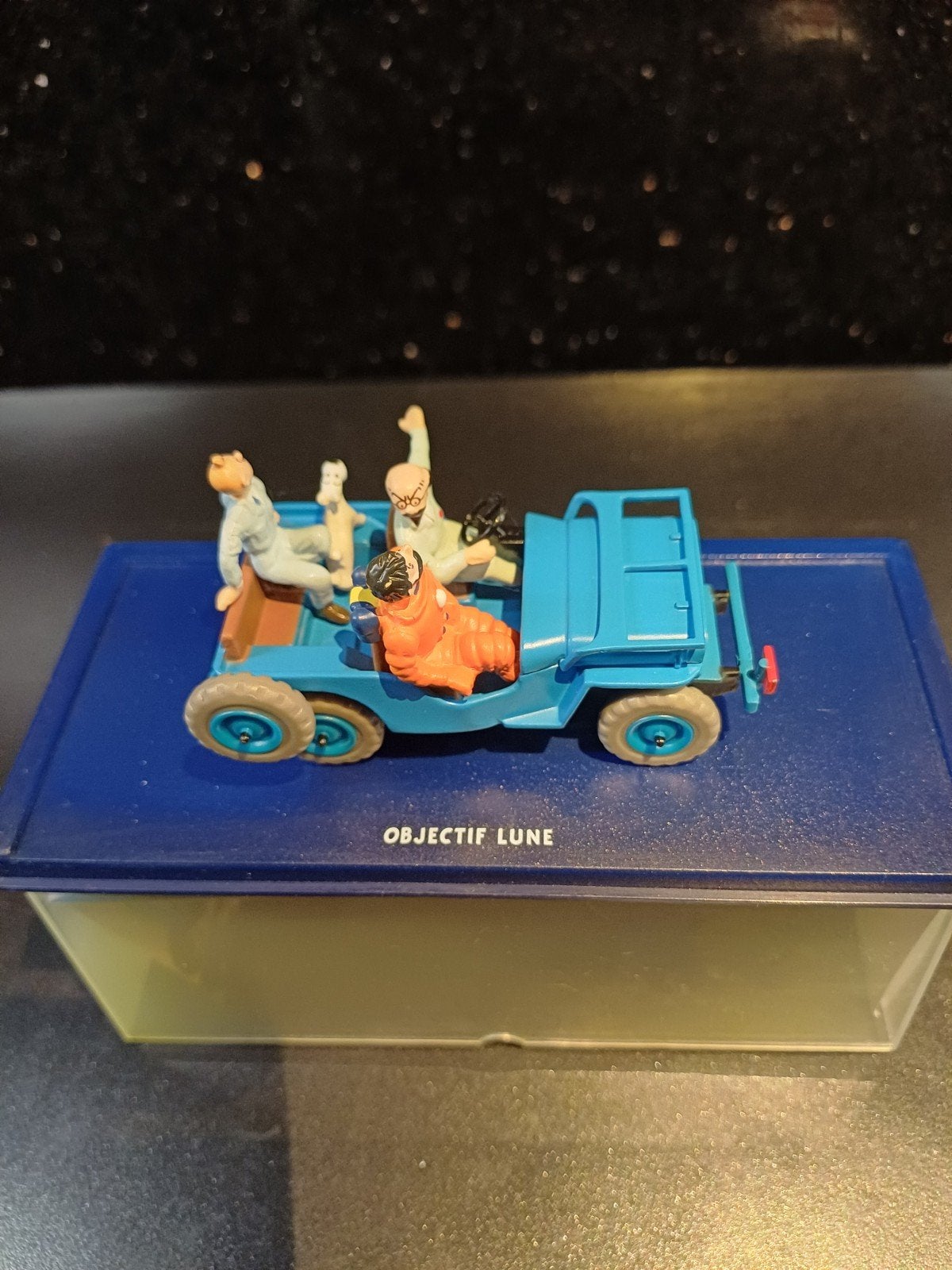 kuifje , Raket naar de maan ,De jeep, Verzamelen, Stripfiguren, Ophalen of Verzenden, Kuifje, Nieuw, Beeldje of Figuurtje