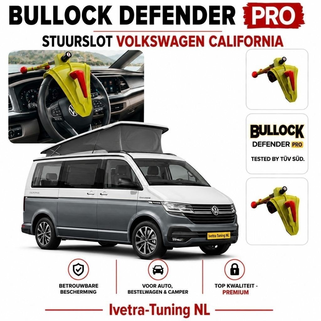 Stuurslot Volkswagen California | Stuurklem VW California, Info@ivetra-tuning.nl  |  www.ivetra-tuning.nl, Ophalen of Verzenden