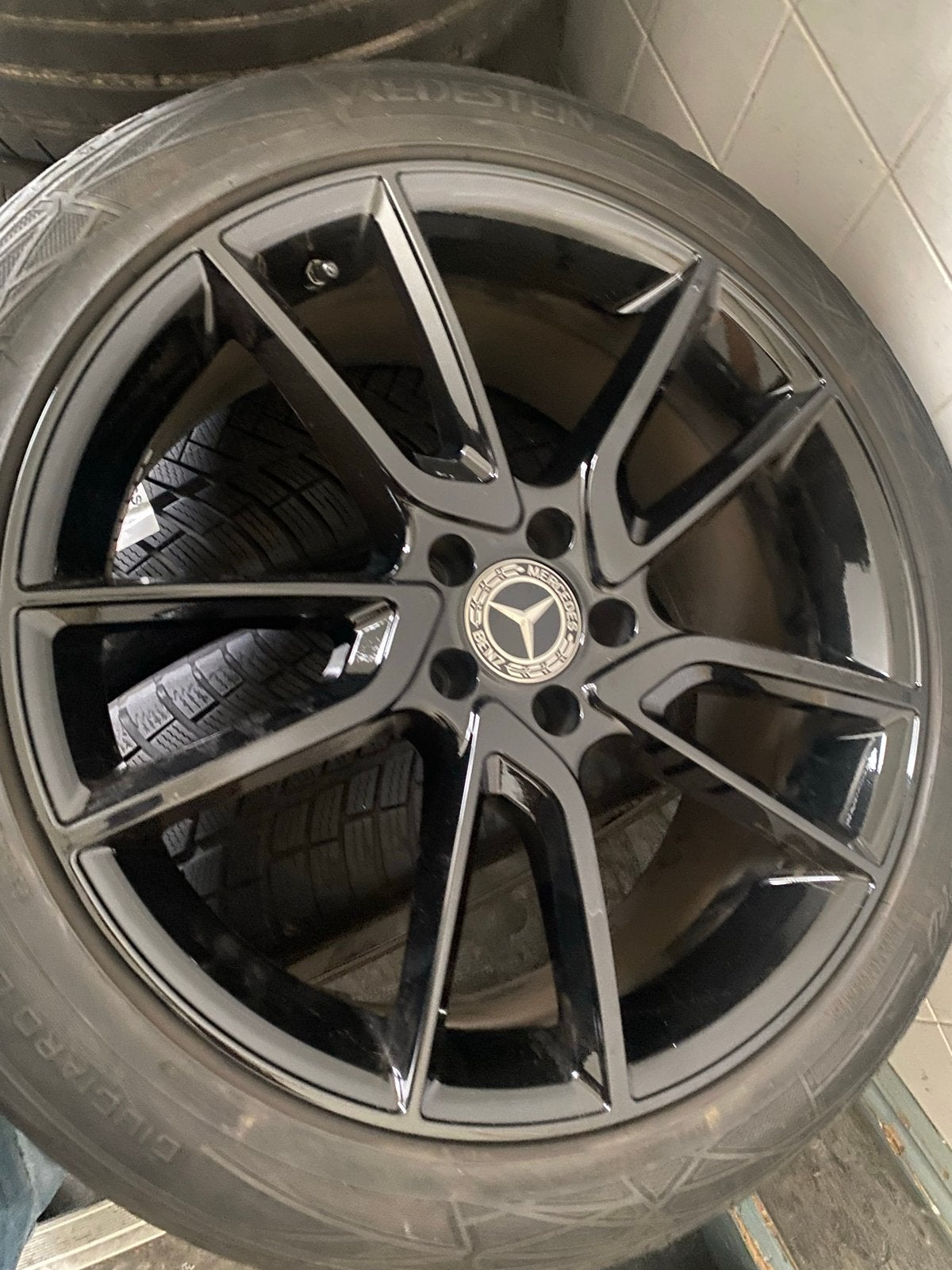 Mercedes Diamond Cut Velgen Zwart 20 inch, Ophalen, Velg(en), Personenwagen, 20 inch