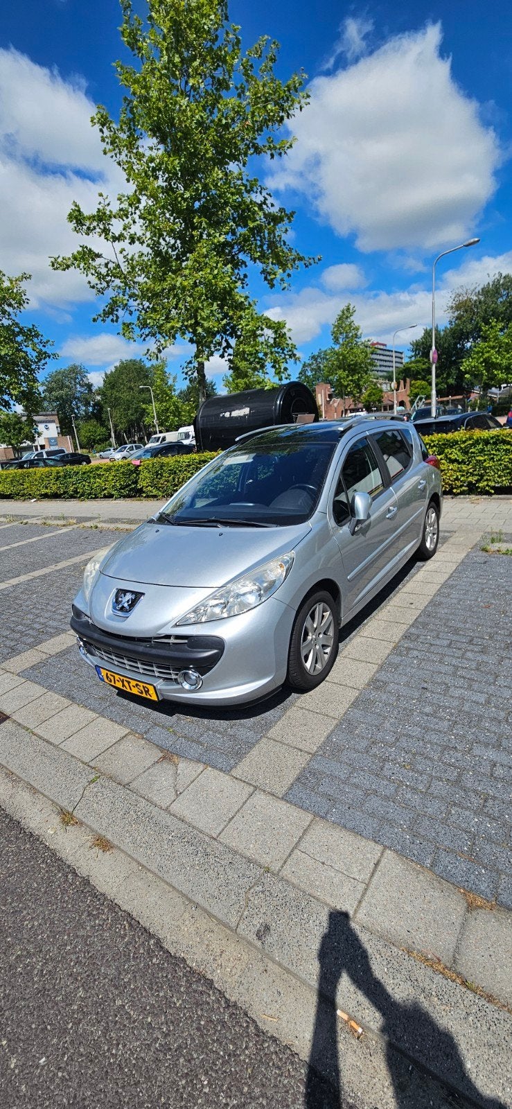 Peugeot 207 1.6 16V SW Outdoor 2007 Grijs, Auto's, Peugeot, Voorwielaandrijving, Euro 5, Stof, Zwart