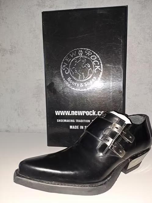 New Rock lederen schoenen maat 38, Zwart, Nieuw, New Rock, Ophalen of Verzenden