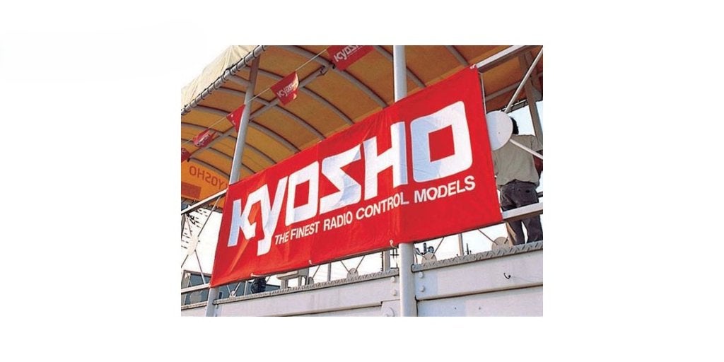 Kyosho Large Track Banner (600x1800mm) Polyester, Ophalen of Verzenden, Nieuw, Overige schalen, Onderdeel