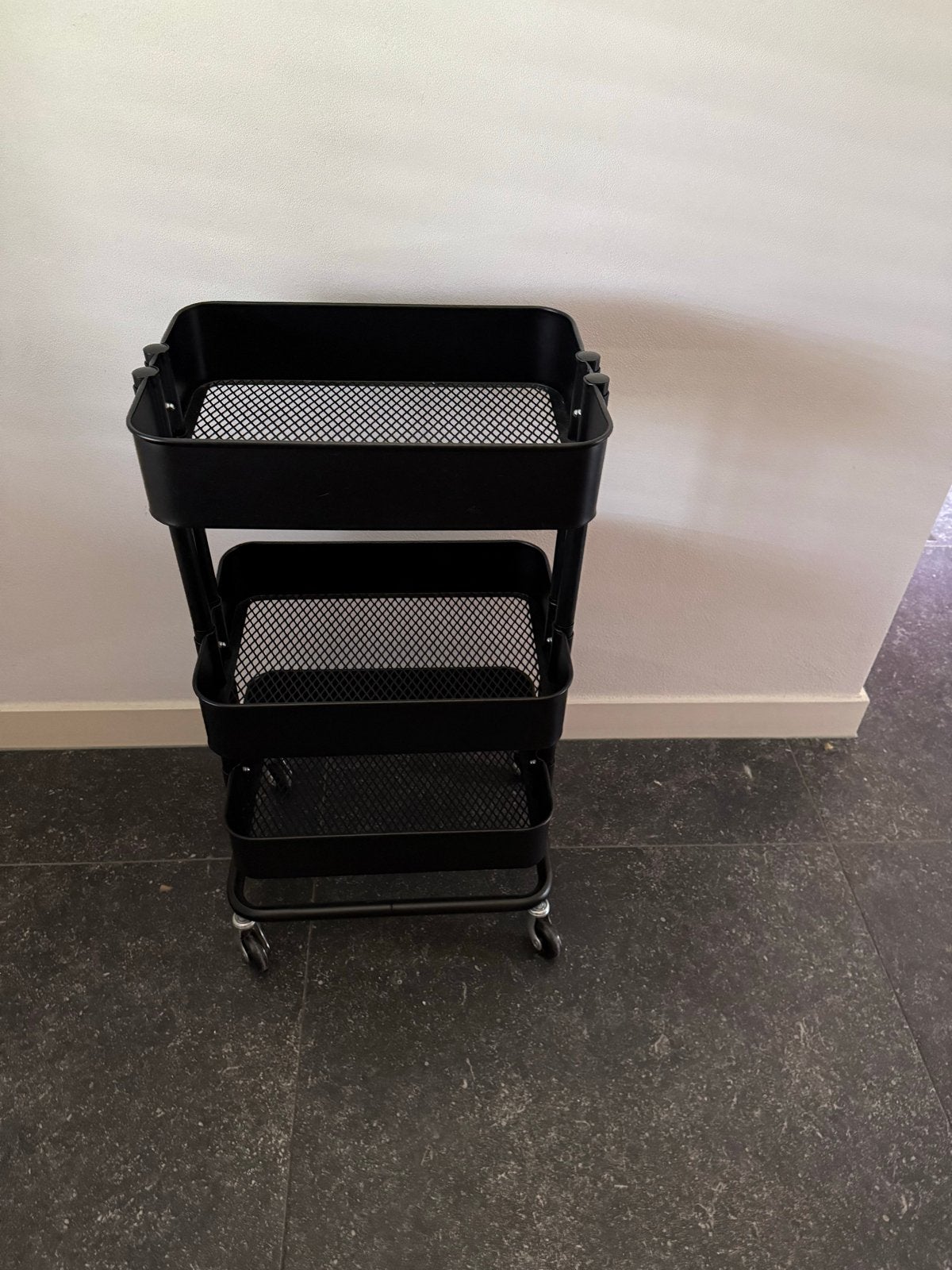 IKEA RÅSKOG Keukentrolley Zwart - Zo goed als nieuw, IKEA, Keukentrolley, Ophalen of Verzenden, Zo goed als nieuw