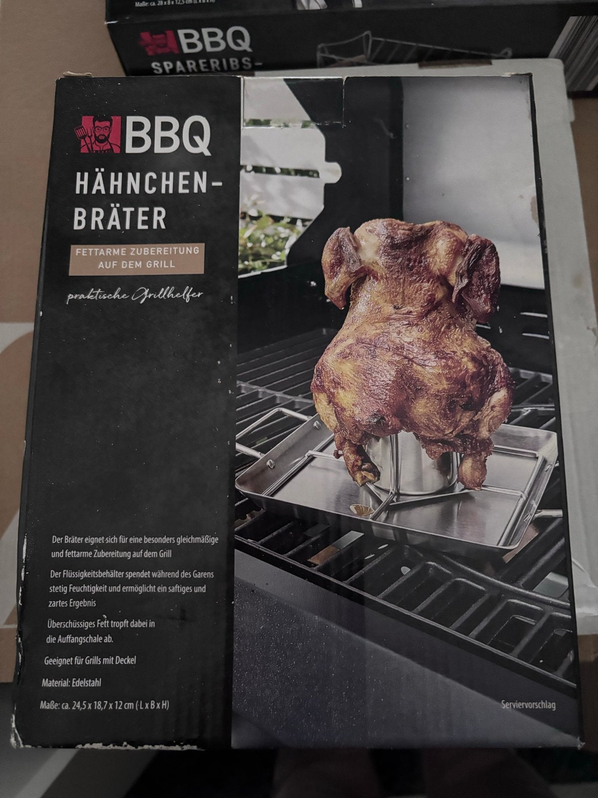 Nieuw BBQ Kiphouder RVS - Voor sappige kip van de grill, Ophalen of Verzenden, Nieuw