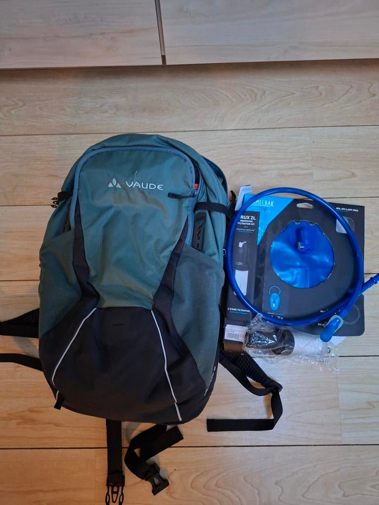 Vaude, mooie rugzak / groen / met Camelbak, Ophalen of Verzenden, Zo goed als nieuw, Overige merken, Trekking