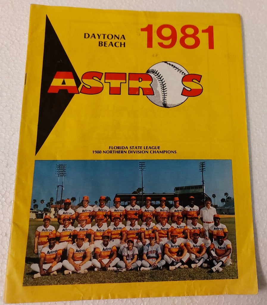 Daytona Beach Astros programma 1981 Baseball Honkbal USA, Honkbal, Gebruikt, NvT, NvT