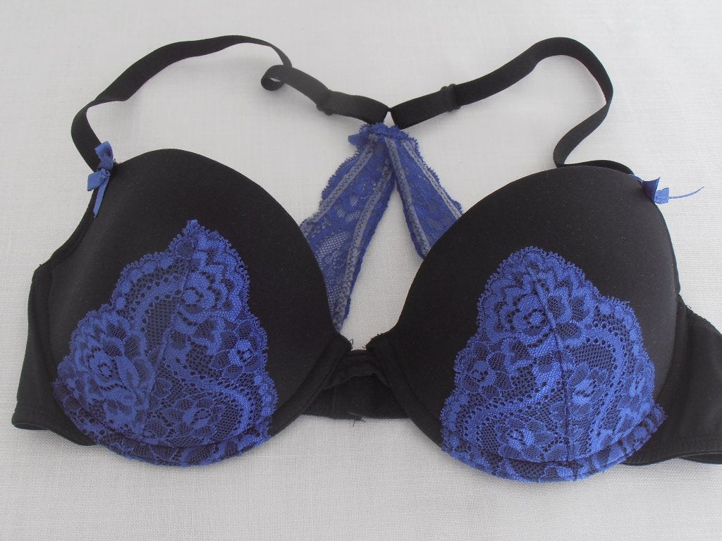NIEUWE Hunkemoller prachtige blauwe bh met kant 80B 80 B, Hunkemöller, Verzenden, Blauw, BH