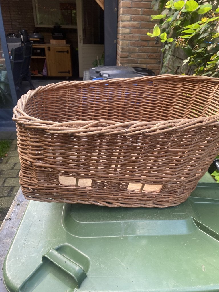 Rieten hondenfietsmand, Overige merken, Ophalen, Gebruikt, Hondenfietsmand