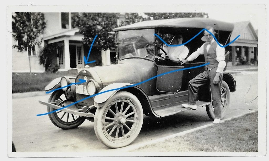 Overland Amerikaanse auto foto, Verzenden, Foto, Zo goed als nieuw, Voor 1940