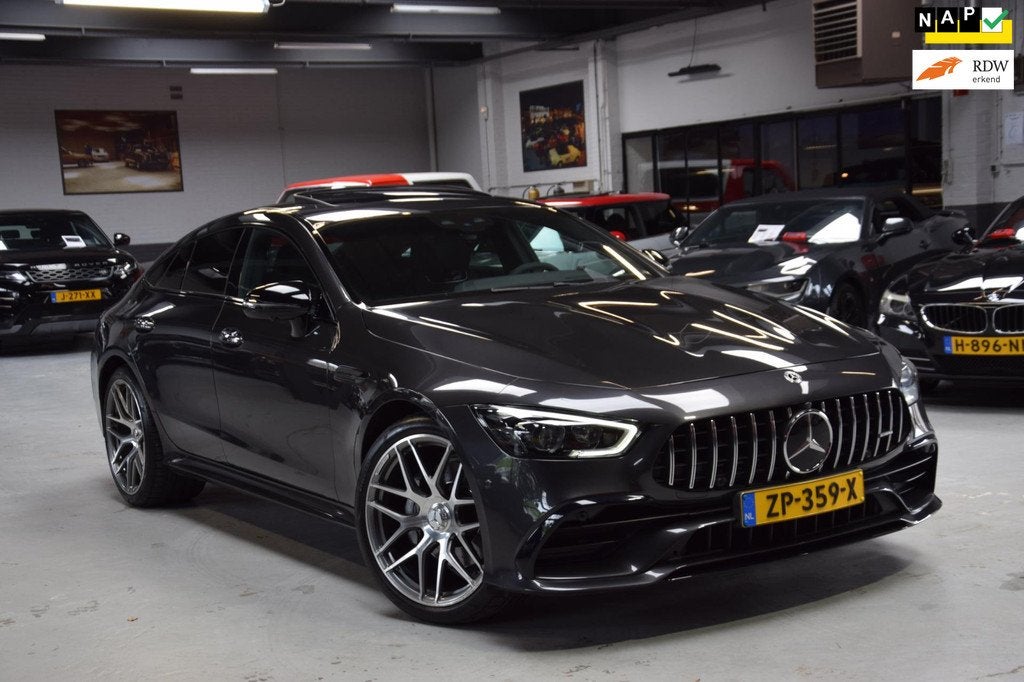 Mercedes-Benz AMG GT 4-Door Coupe AMG 43 Premium Plus Schuif, Auto's, Mercedes-Benz, Bedrijf, Te koop, AMG GT, 360° camera, 4x4