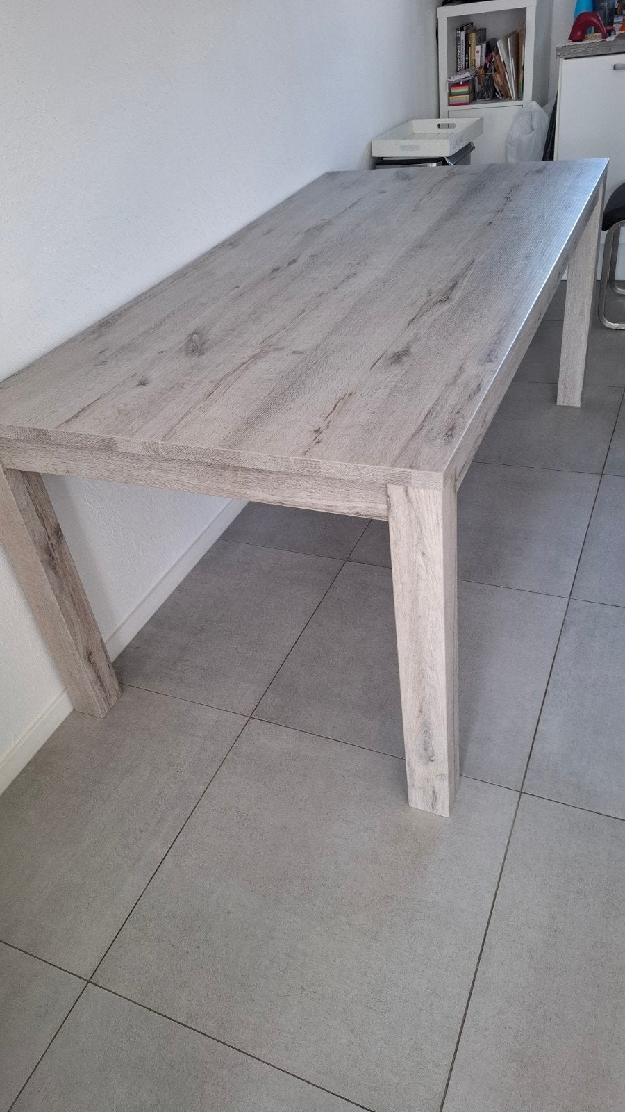 Eettafel + 4 stoelen, Ophalen, 50 tot 100 cm, Zo goed als nieuw, 150 tot 200 cm